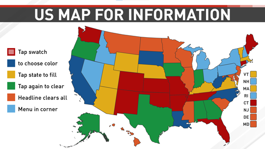 US Map Color